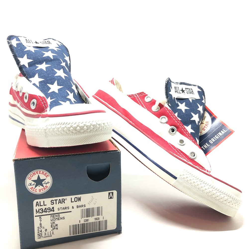 Made In USA Converse FlagPrint LowTop